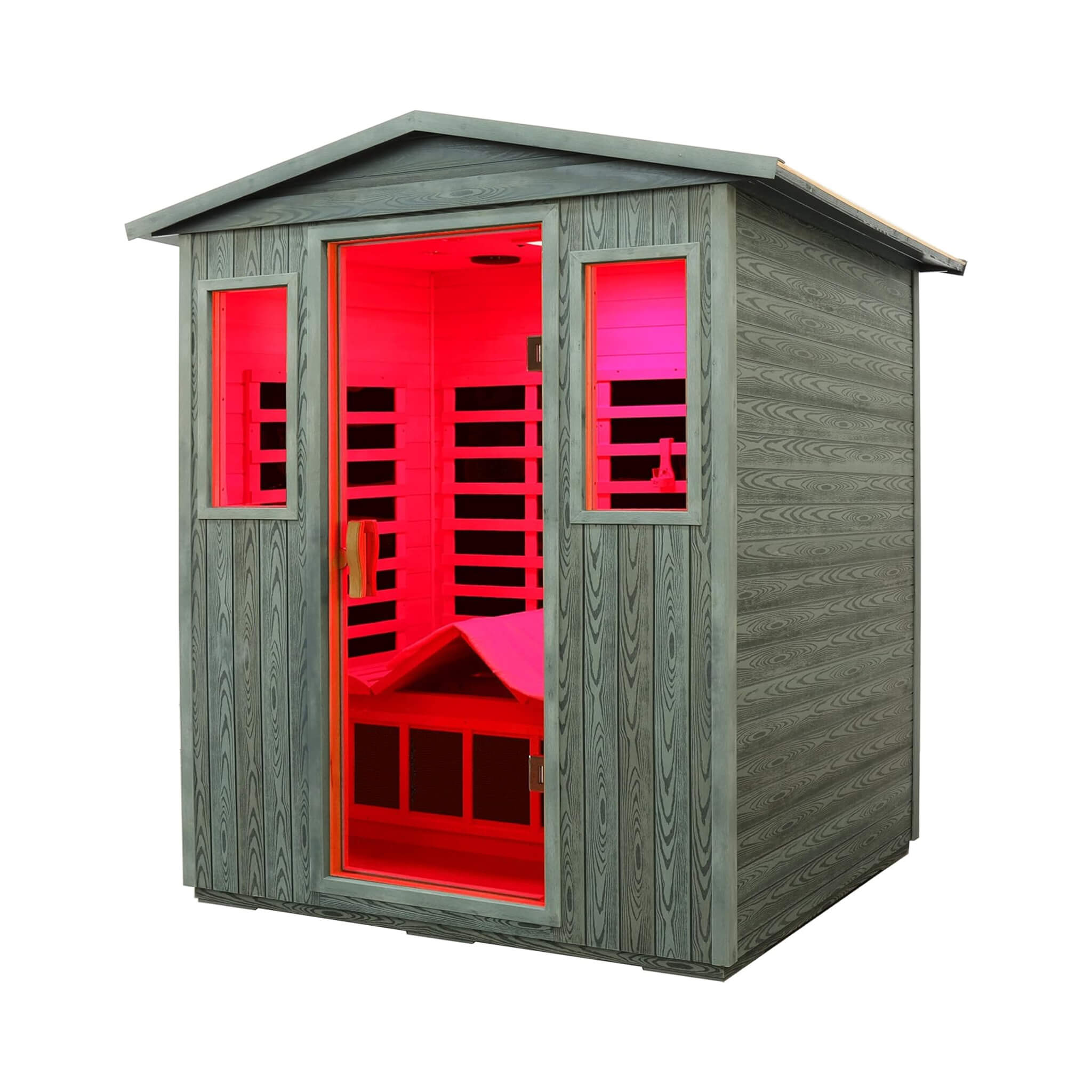 Thermora 3-Person Full-Spectrum Low EMF Carbonized Composite Infrared Sauna Room With Bluetooth Speakers (SAK85120)