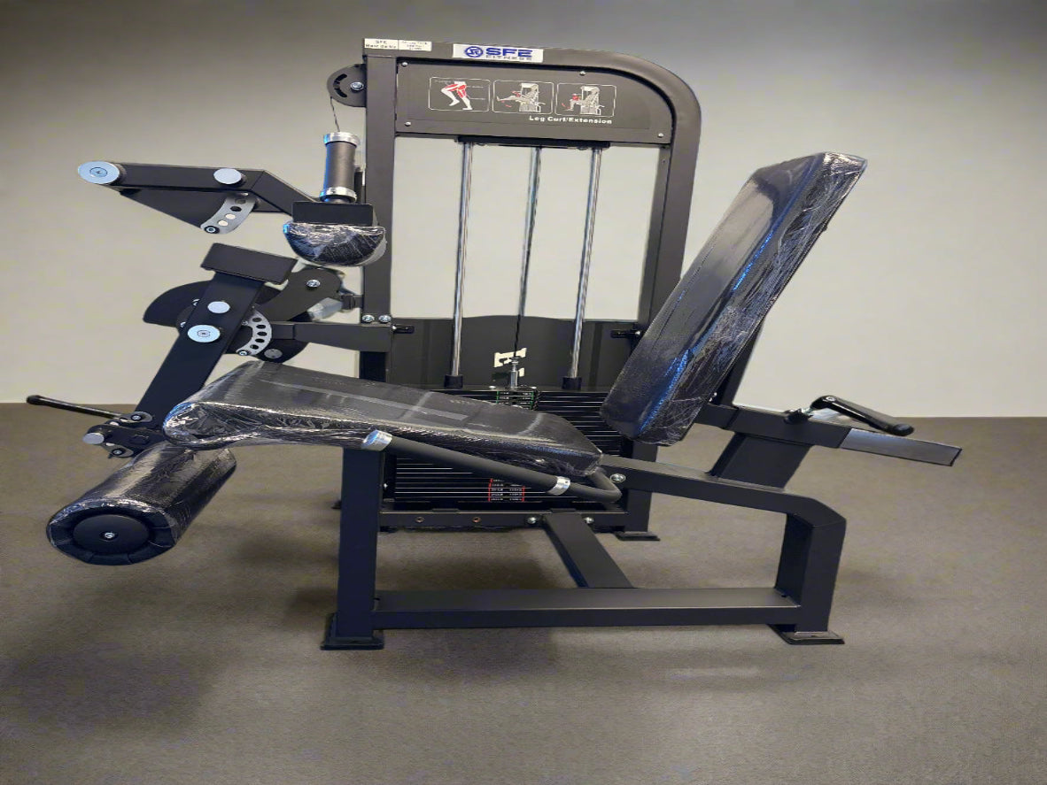Selectorized Seated Leg Extension & Leg Curl Machine w/ 250lb weight stack
