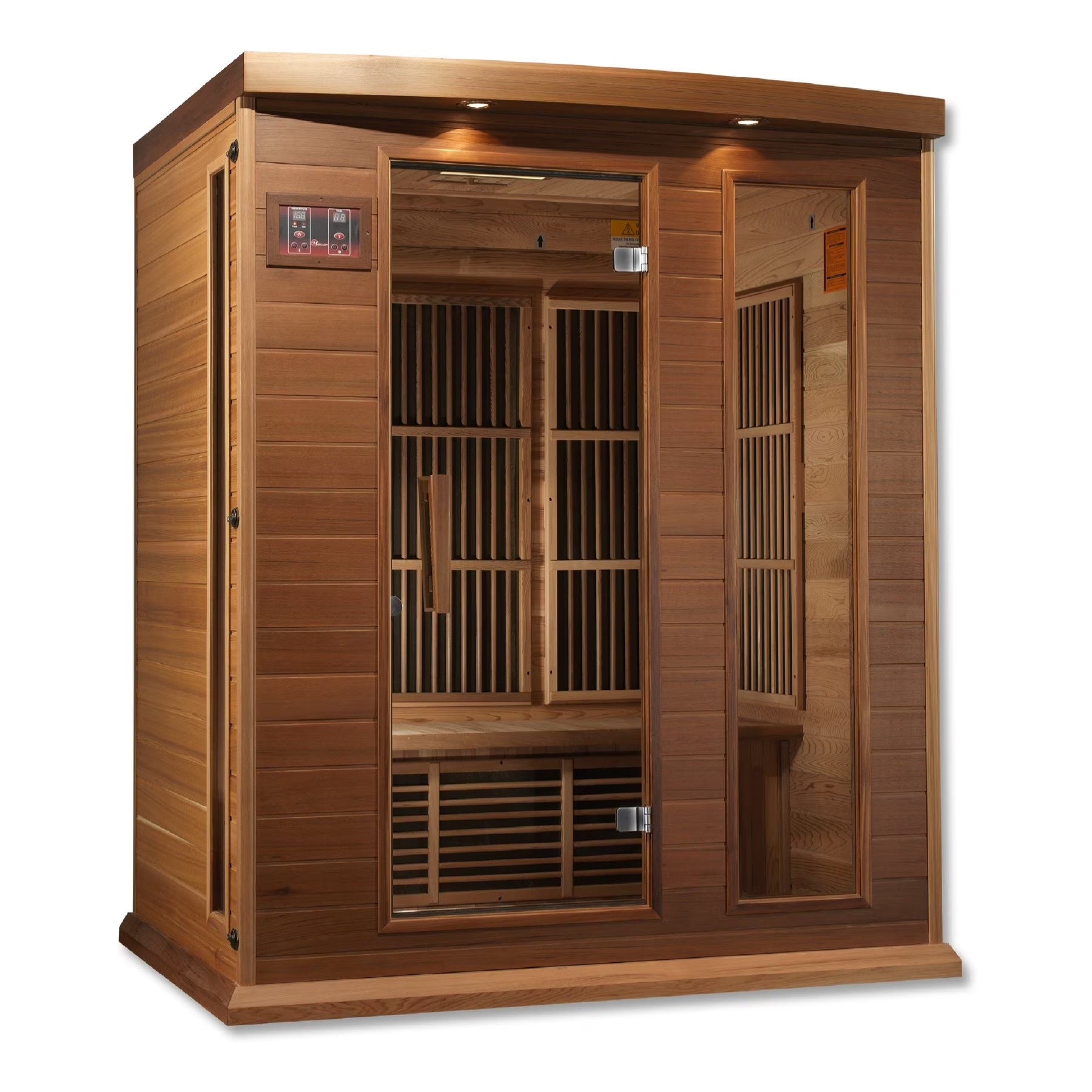 Sauna  3 per near Zero EMF FAR Infrared Carbon Canadian Hemlock Sauna;